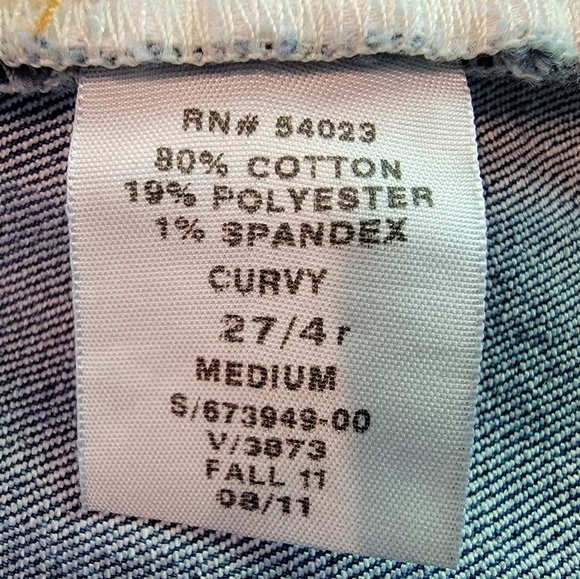 Gap 1969 womens curvy jeans Size 4R T6A - Picture 6 of 11